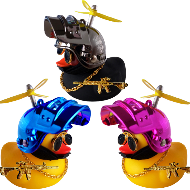 Motorcycle Gear Yellow - Motor Accessories Yellow Duck with Helmet