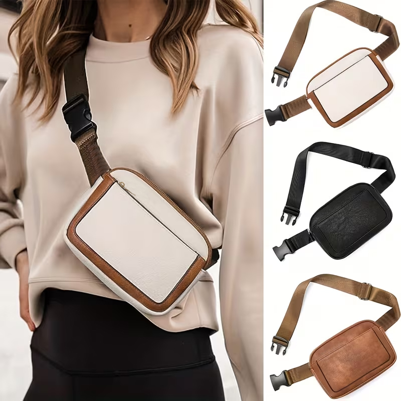 Motorcycle Gear Wardrobe - Breathable Mini Motorcycle Waist Bag Contrast