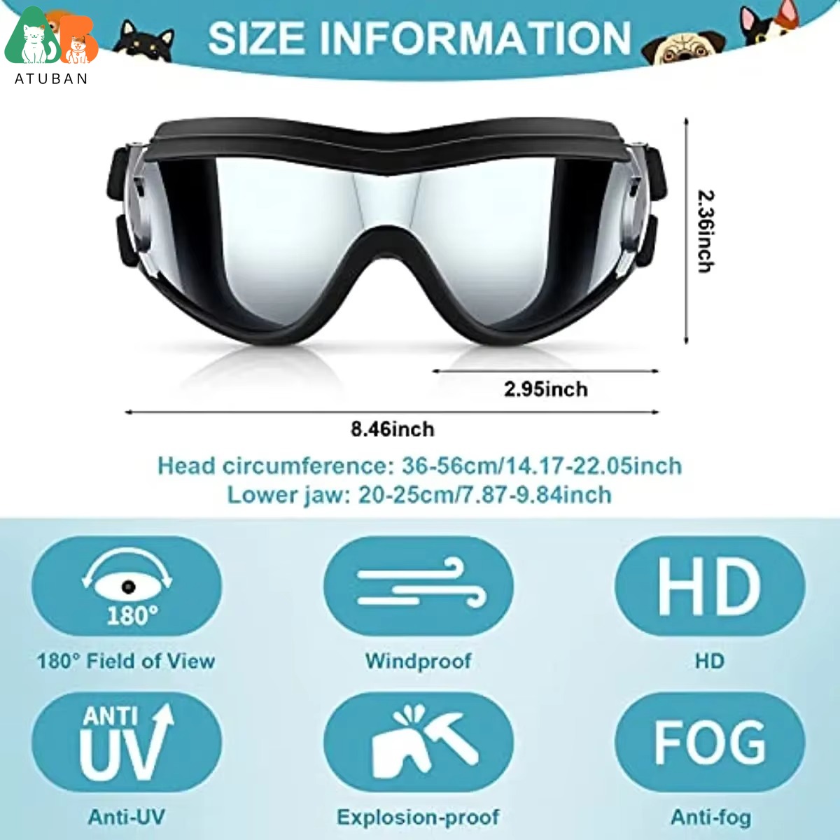 Dog Sunglasses Pet Helmet Set  - огляд і ціна Motorcycle Gear Dogs