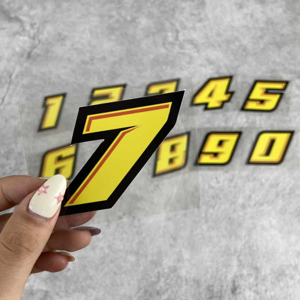 1PC 0123456789 Yellow Number M - огляд і ціна Motorcycle Gear Yellow
