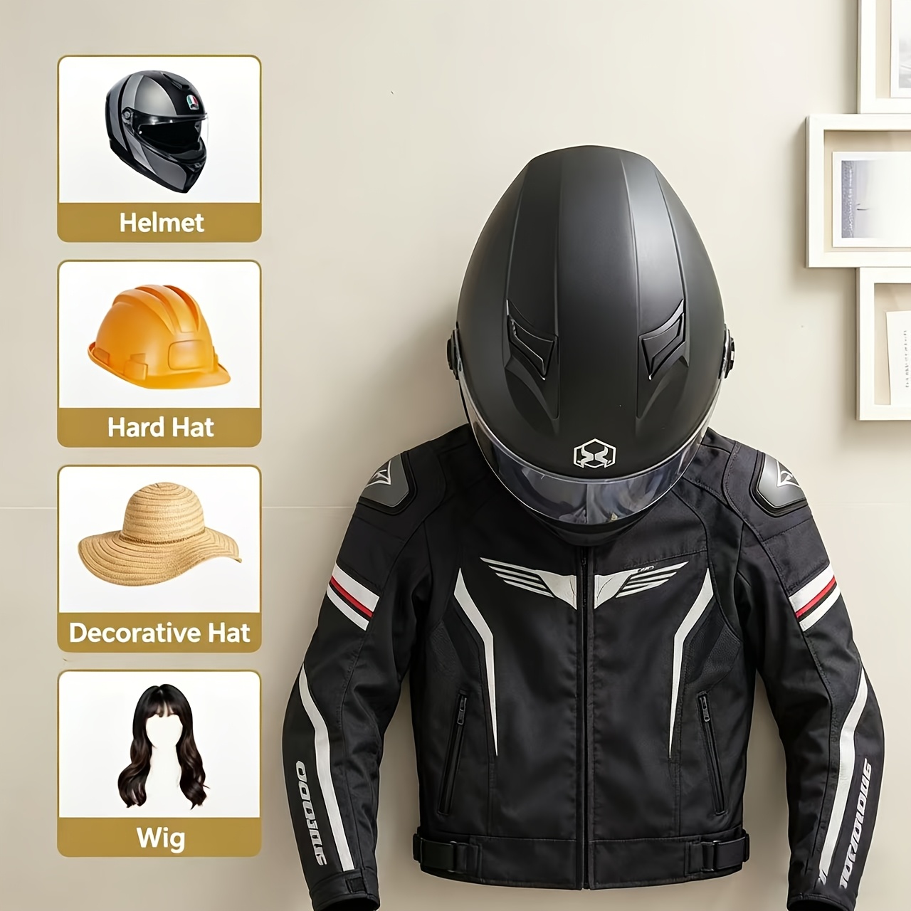 Motorcycle Helmet Holder Solid - огляд і ціна Motorcycle Gear Wardrobe