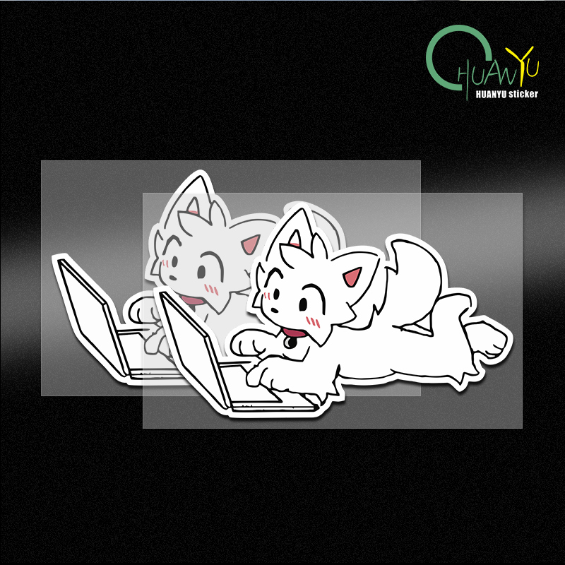 Cartoon anime dog reflective c - огляд і ціна Motorcycle Gear Dogs