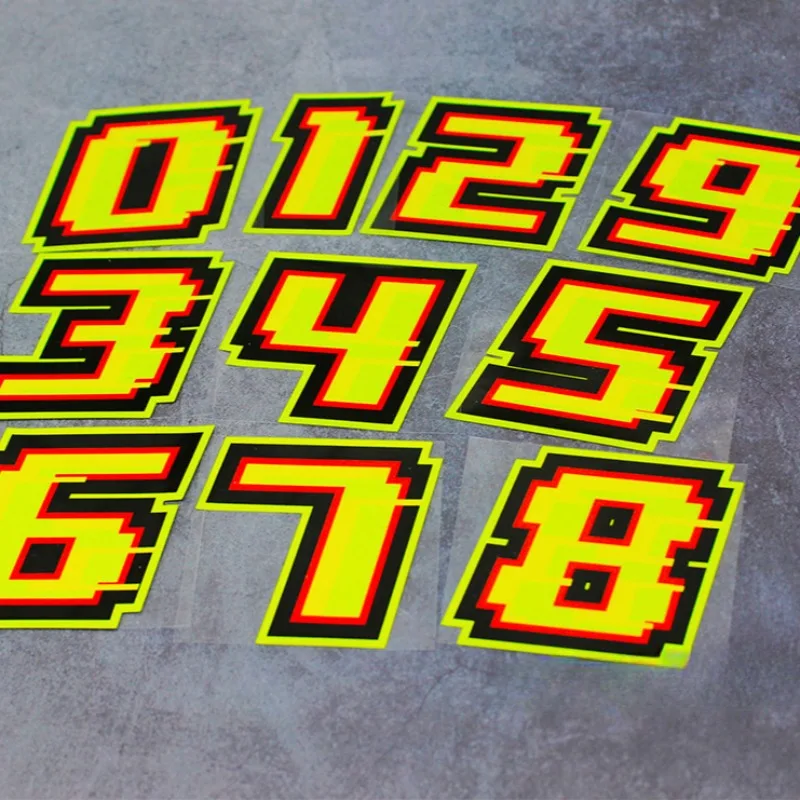 0123456789 Yellow Numbers Moto - огляд і ціна Motorcycle Gear Yellow