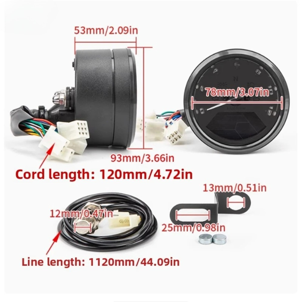 Universal Motorcycle Meter Spe - огляд і ціна Motorcycle Gear Honda